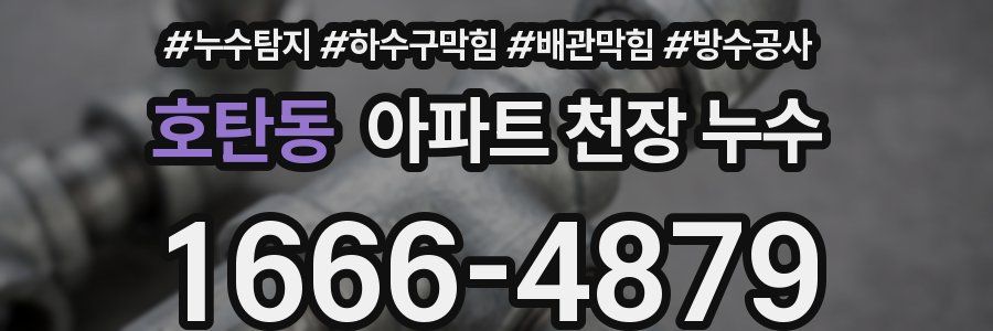 호탄동 아파트 천장 누수