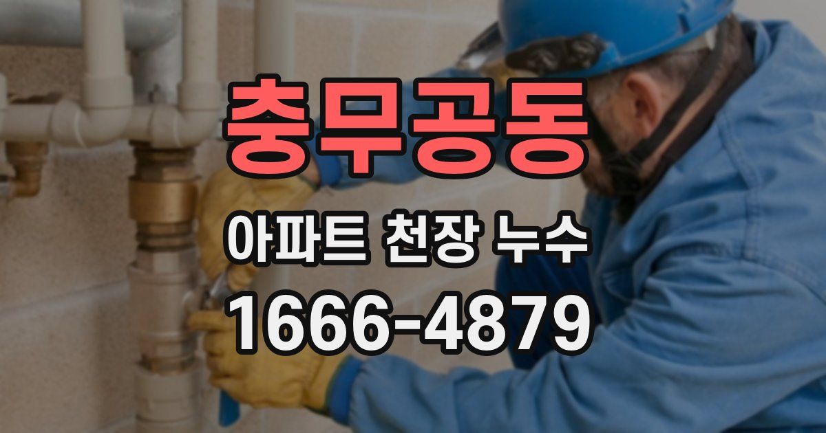 충무공동 아파트 천장 누수