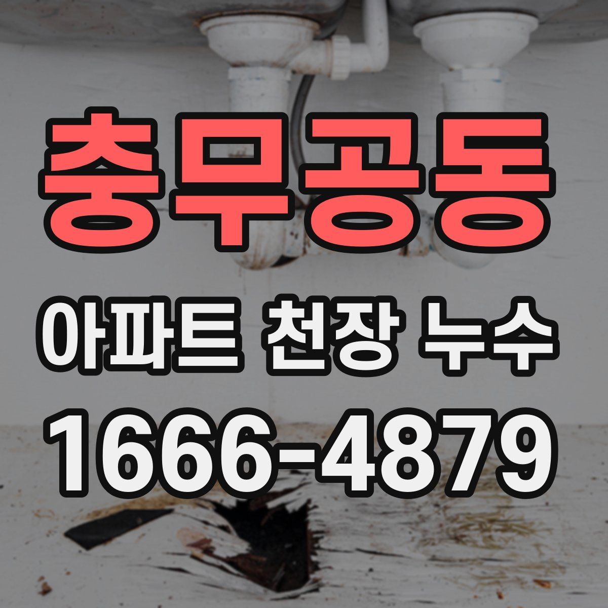 충무공동 아파트 천장 누수
