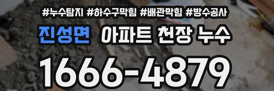 진성면 아파트 천장 누수