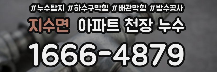 지수면 아파트 천장 누수
