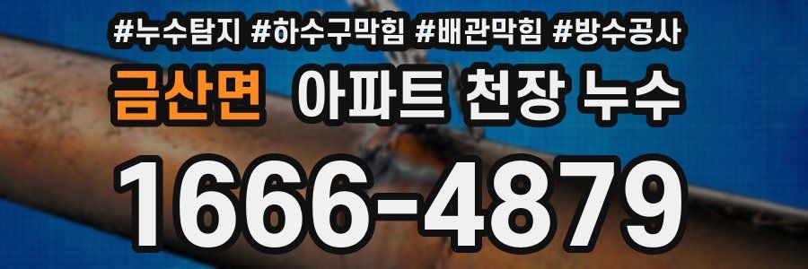금산면 아파트 천장 누수