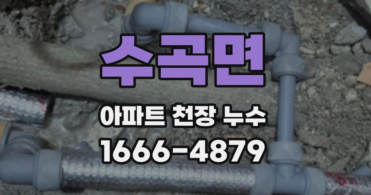 수곡면 아파트 천장 누수