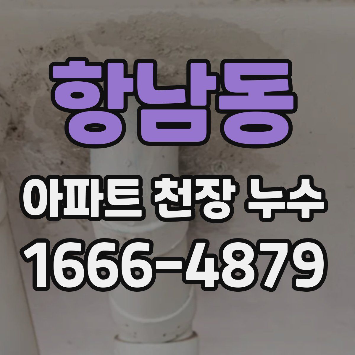 항남동 아파트 천장 누수