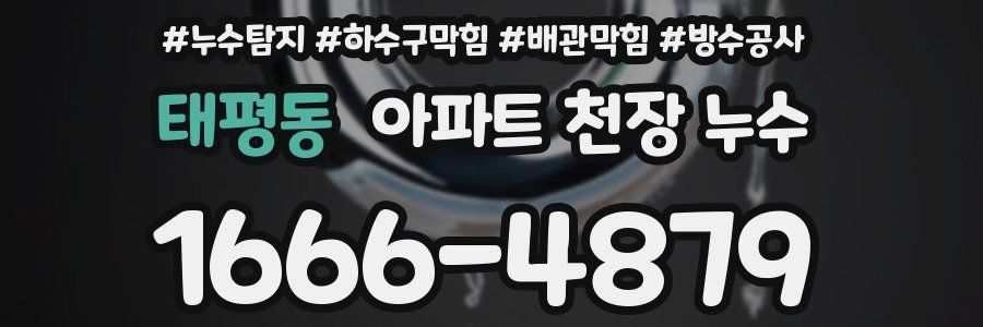 태평동 아파트 천장 누수