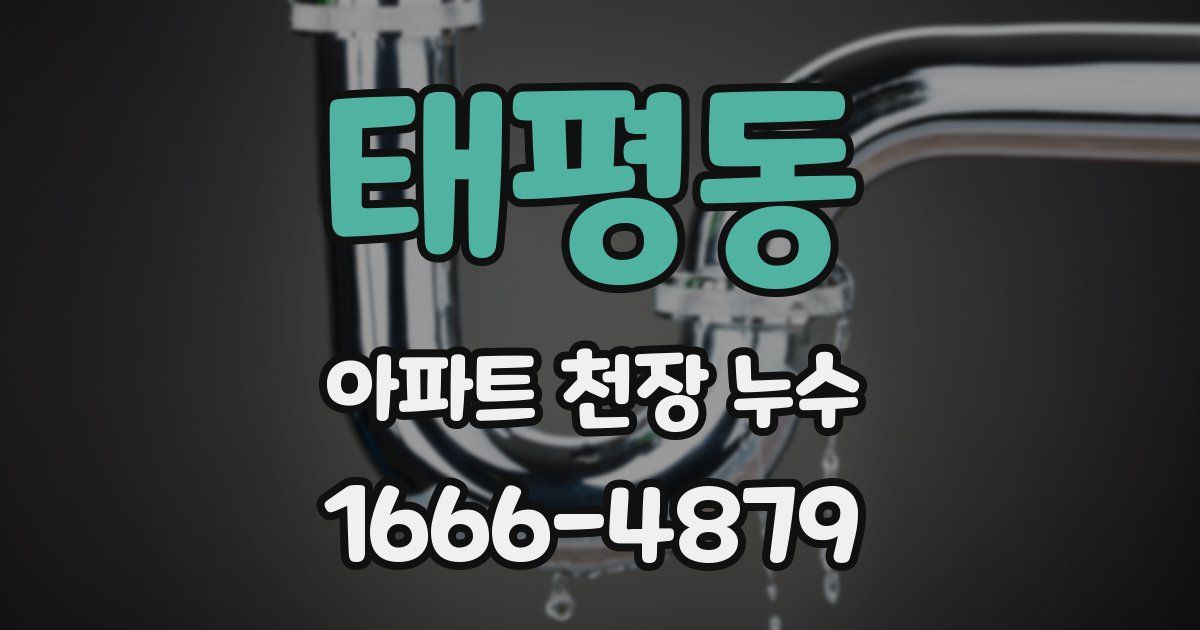 태평동 아파트 천장 누수