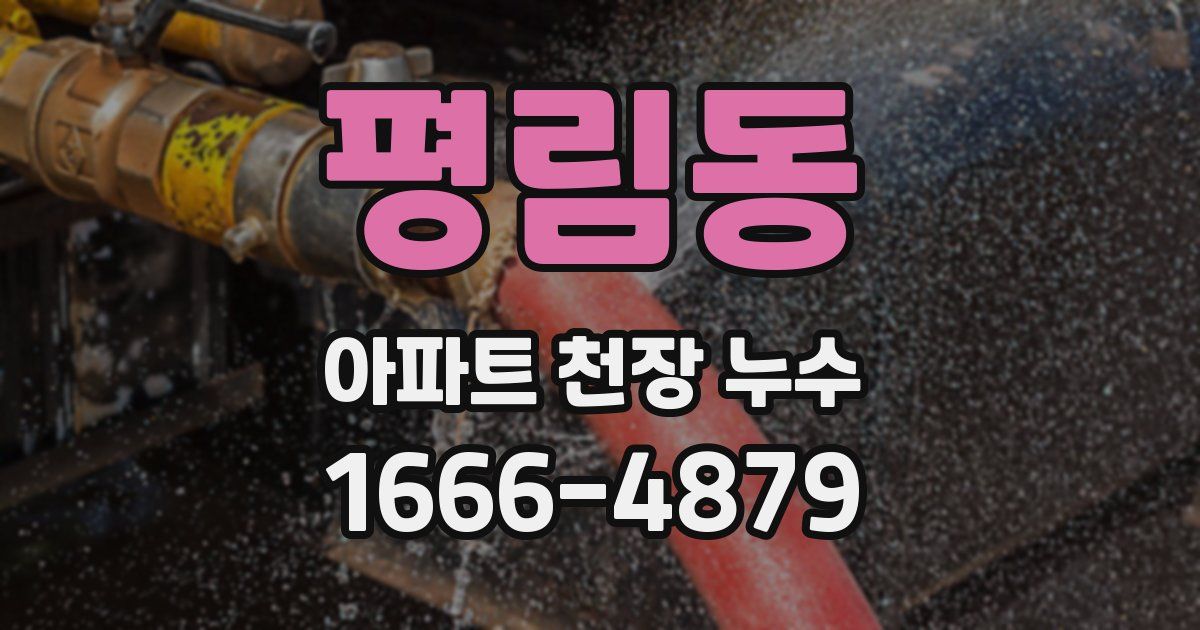 평림동 아파트 천장 누수