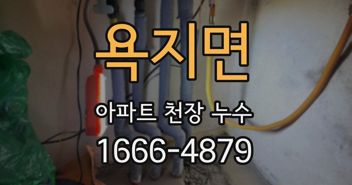 욕지면 아파트 천장 누수