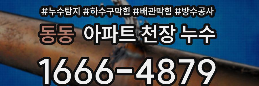 동동 아파트 천장 누수