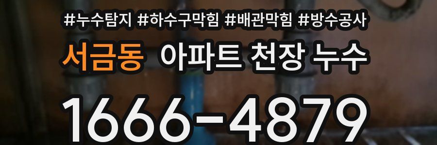 서금동 아파트 천장 누수