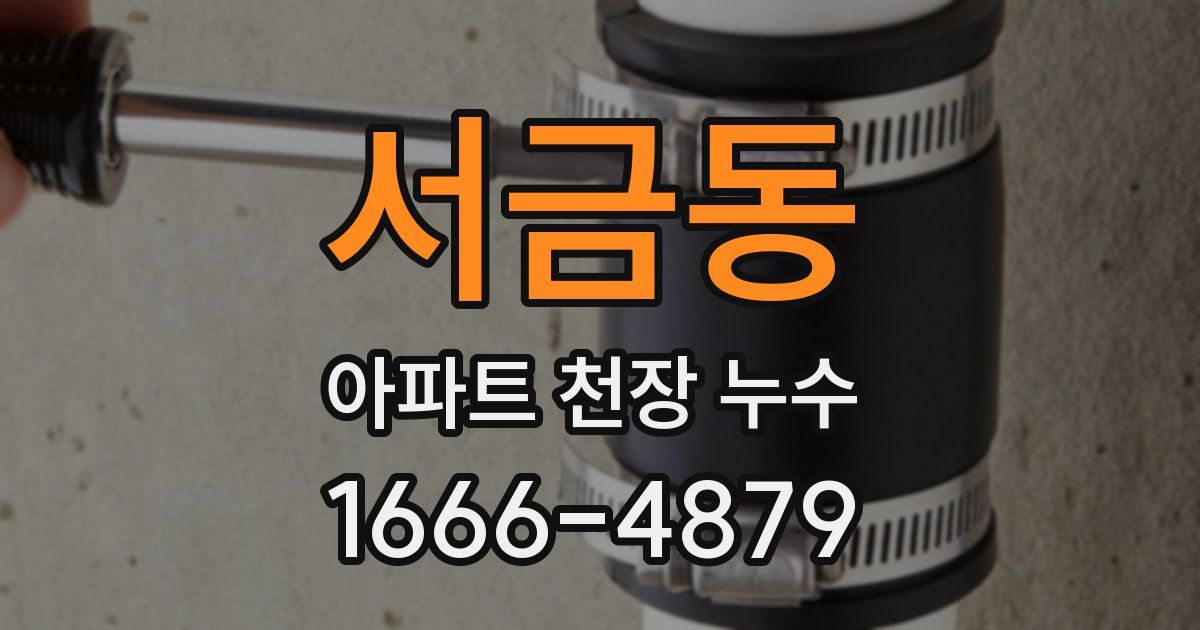 서금동 아파트 천장 누수