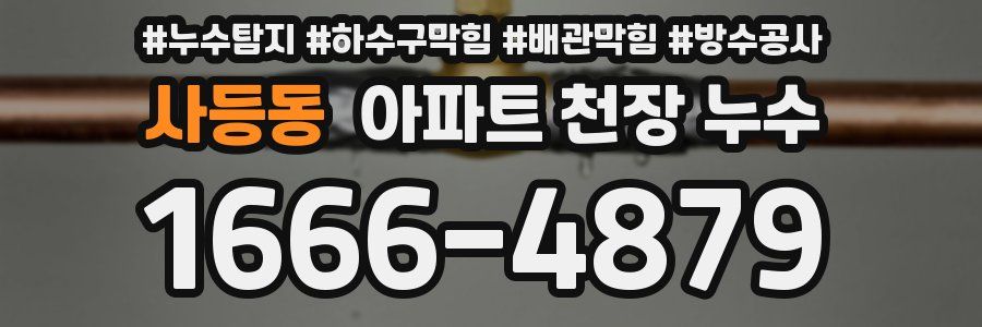 사등동 아파트 천장 누수