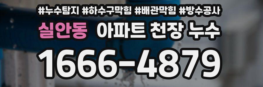 실안동 아파트 천장 누수