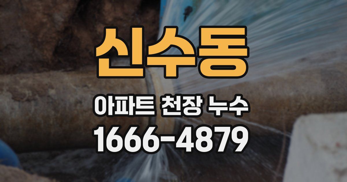 신수동 아파트 천장 누수