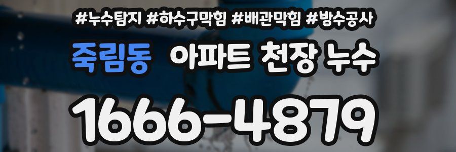 죽림동 아파트 천장 누수