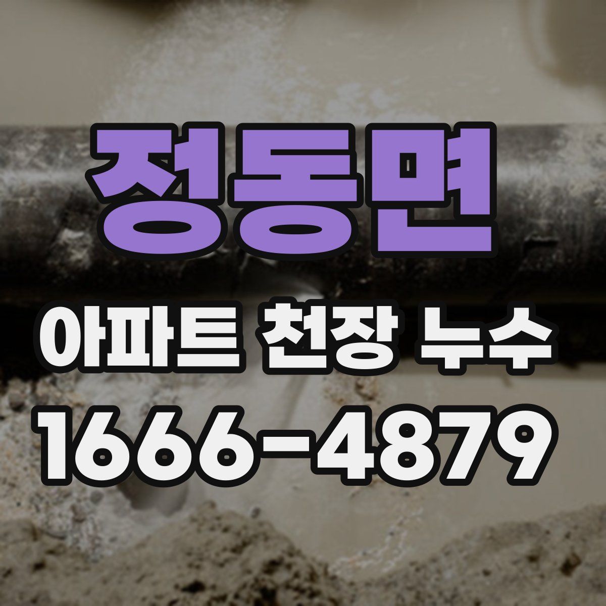 정동면 아파트 천장 누수