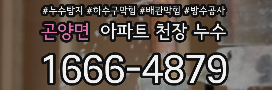 곤양면 아파트 천장 누수