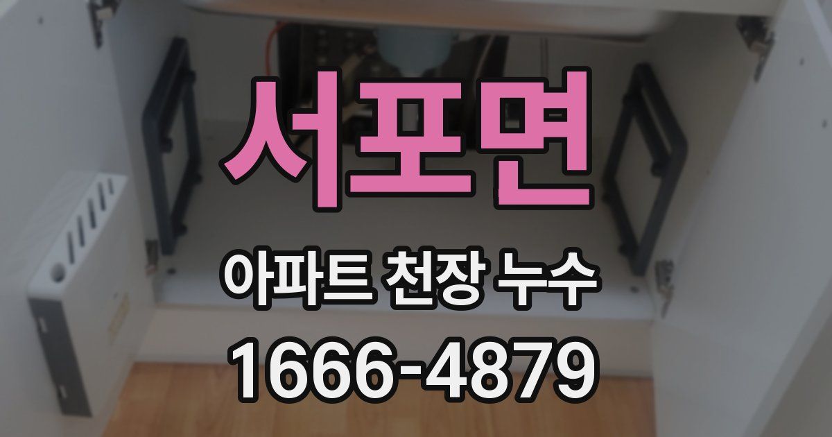 서포면 아파트 천장 누수