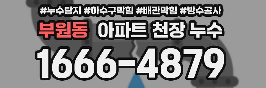 부원동 아파트 천장 누수