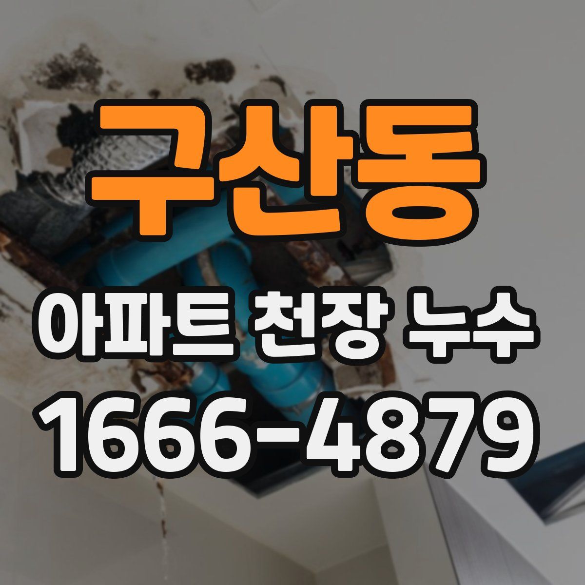 구산동 아파트 천장 누수