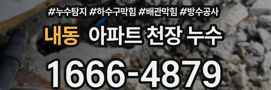 내동 아파트 천장 누수