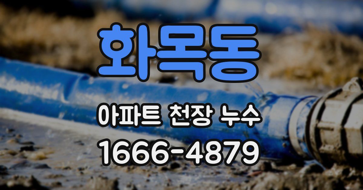 화목동 아파트 천장 누수
