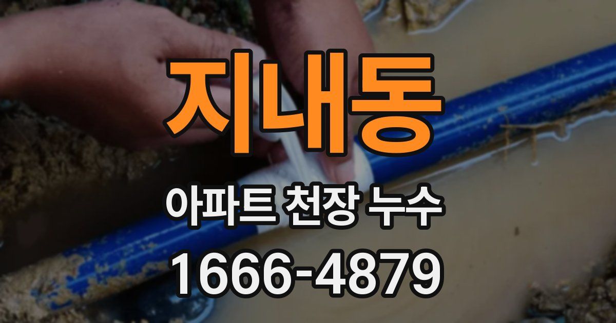 지내동 아파트 천장 누수