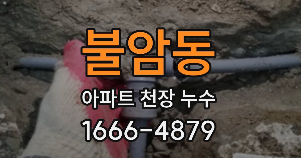 불암동 아파트 천장 누수