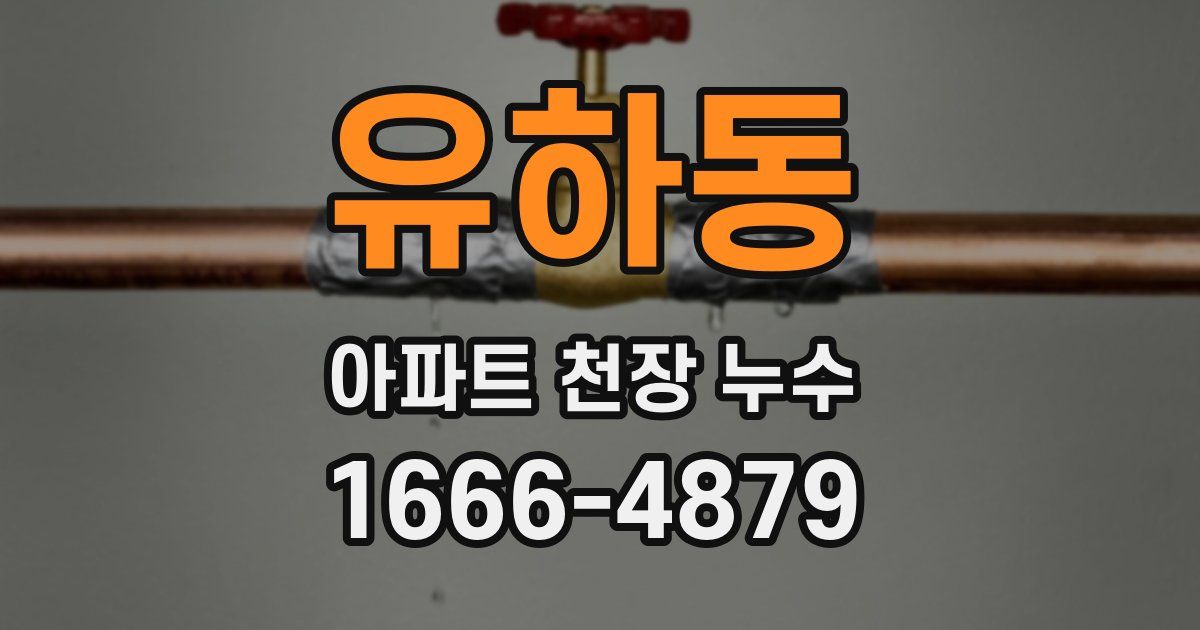 유하동 아파트 천장 누수