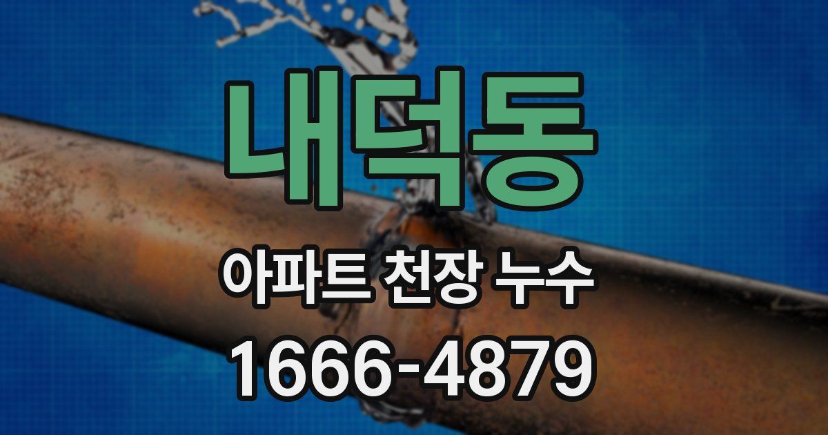 내덕동 아파트 천장 누수