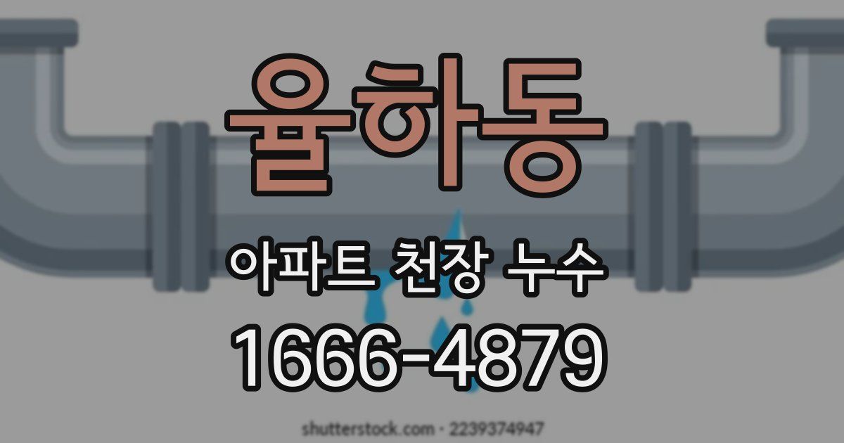 율하동 아파트 천장 누수