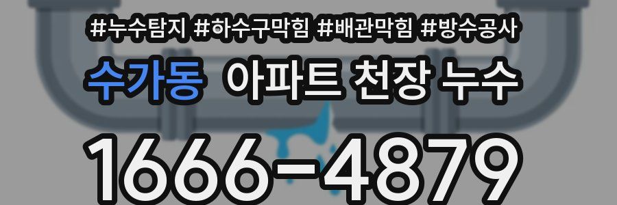 수가동 아파트 천장 누수