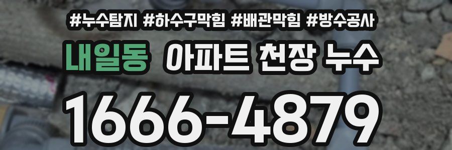 내일동 아파트 천장 누수