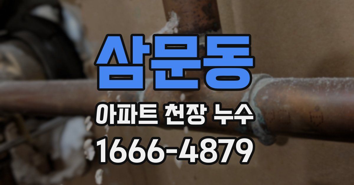 삼문동 아파트 천장 누수
