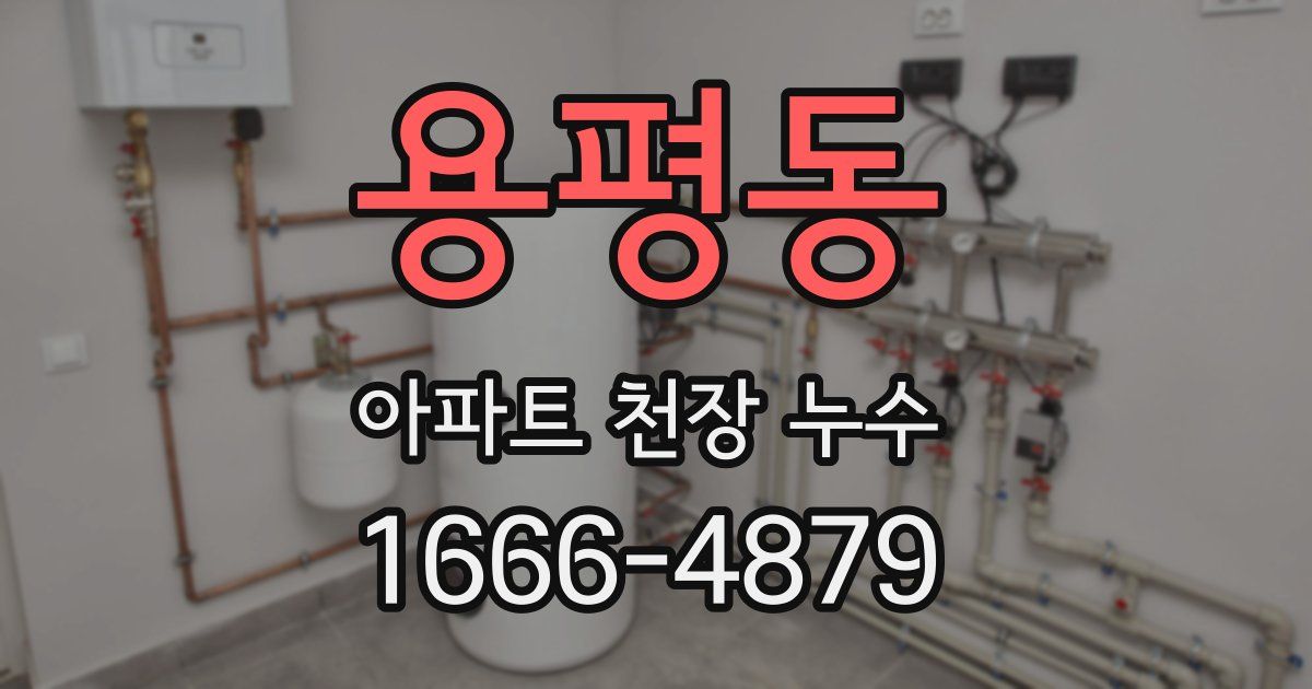 용평동 아파트 천장 누수
