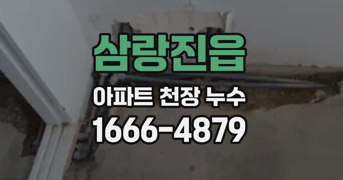 삼랑진읍 아파트 천장 누수