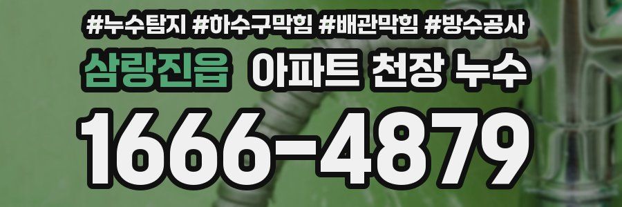 삼랑진읍 아파트 천장 누수