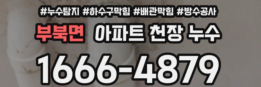 부북면 아파트 천장 누수