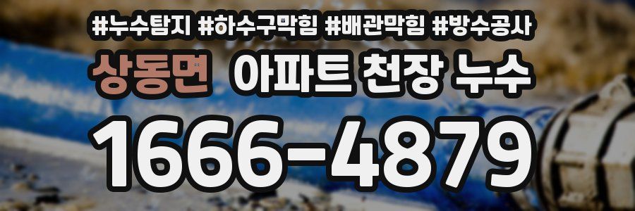 상동면 아파트 천장 누수