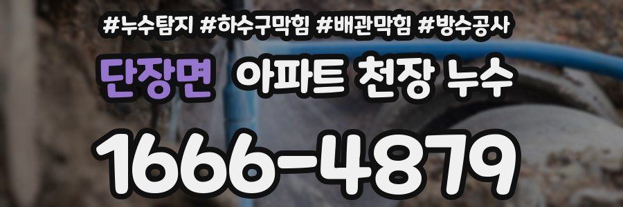 단장면 아파트 천장 누수