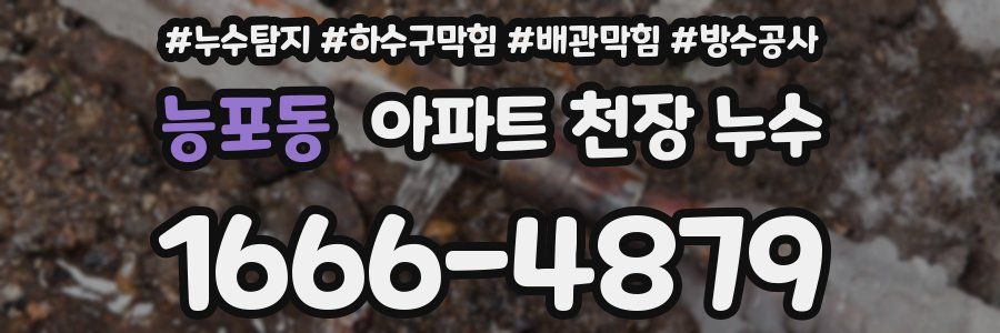능포동 아파트 천장 누수