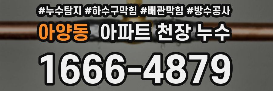 아양동 아파트 천장 누수