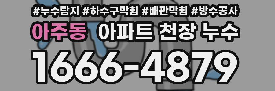 아주동 아파트 천장 누수