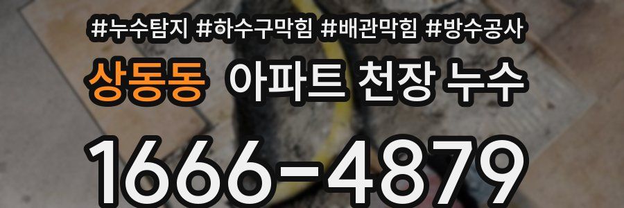 상동동 아파트 천장 누수