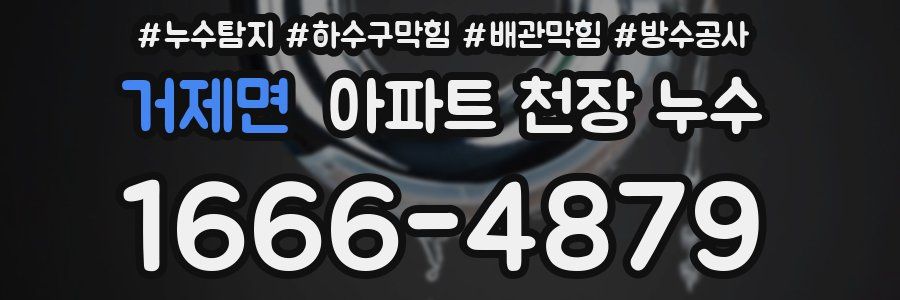 거제면 아파트 천장 누수
