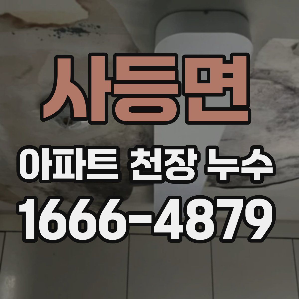 사등면 아파트 천장 누수