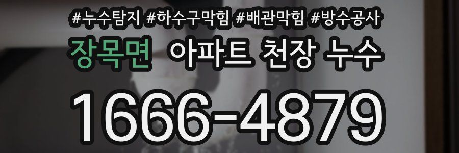 장목면 아파트 천장 누수