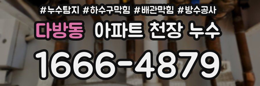 다방동 아파트 천장 누수