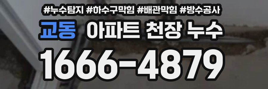 교동 아파트 천장 누수