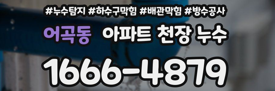 어곡동 아파트 천장 누수